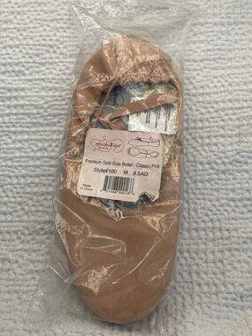 Revolution Premium Split Sole Leather Ballet Style 100 size 8.5AD Brand New!